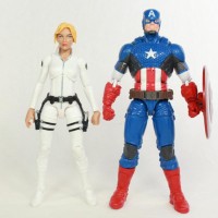 Marvel Legends Sharon Carter Captain America Red Onslaught BAF Wave Toy Action Figure Review