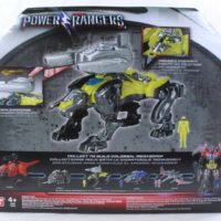 Power Rangers 2017 Movie Sabertooth Battle Zord and Yellow Ranger Action Figure Toy Review