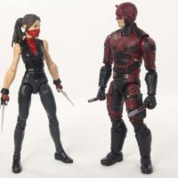 Marvel Legends Netflix Elektra Man-Thing BAF Wave Hasbro Action Figure Toy Review
