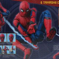 SH Figuarts Spider-Man Homecoming with Option Act Wall Marvel Tamashii Nations Bandai Figure Review