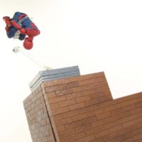 SH Figuarts Spider-Man Homecoming with Option Act Wall Marvel Tamashii Nations Bandai Figure Review