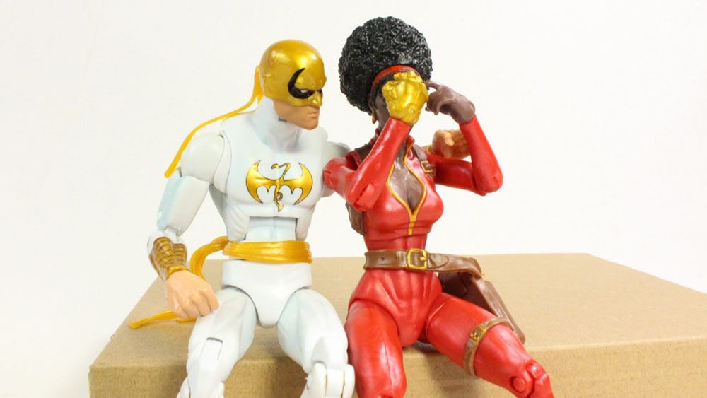 Marvel Legends Misty Knight 2015 Spider Man Rhino BAF Wave Toy Action Figure Review
