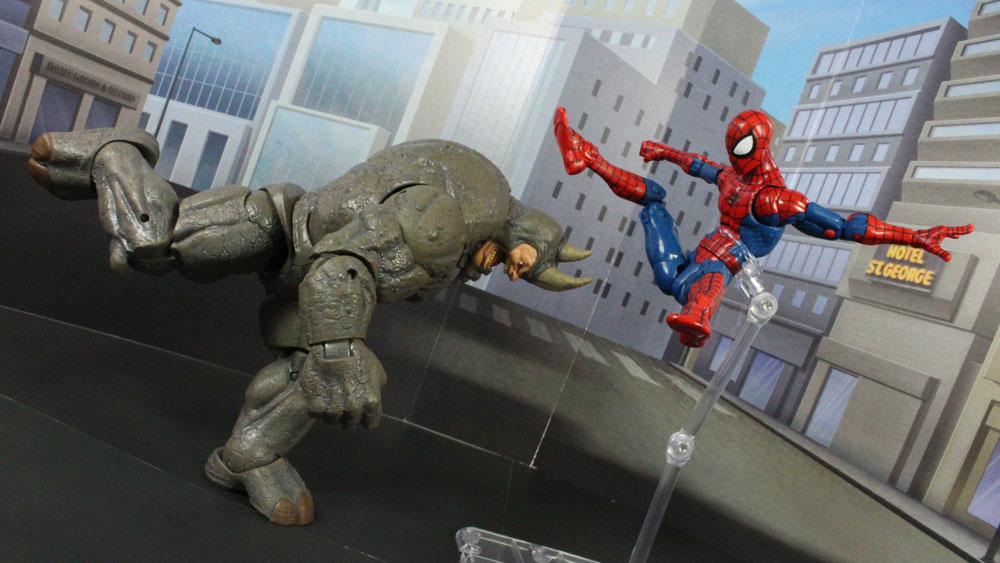 Marvel Legends Rhino BAF 2015 Spider-Man Wave Build a Figure Toy Review