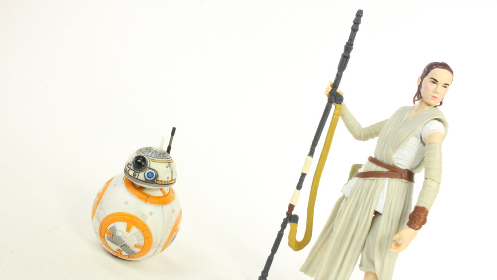Star Wars Rey and BB 8 Black Series 6 Inch The Force Awakens Episode 7 VII Toy Figure Review