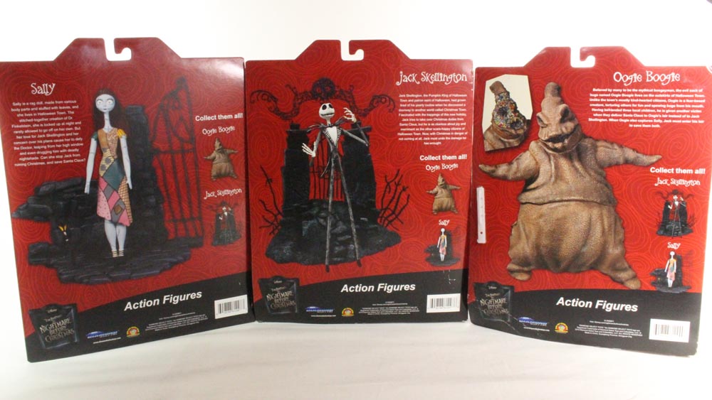Diamond Select Toys The Nightmare Before Christmas Jack Skellington Sally and Oogie Boogie Movie Act