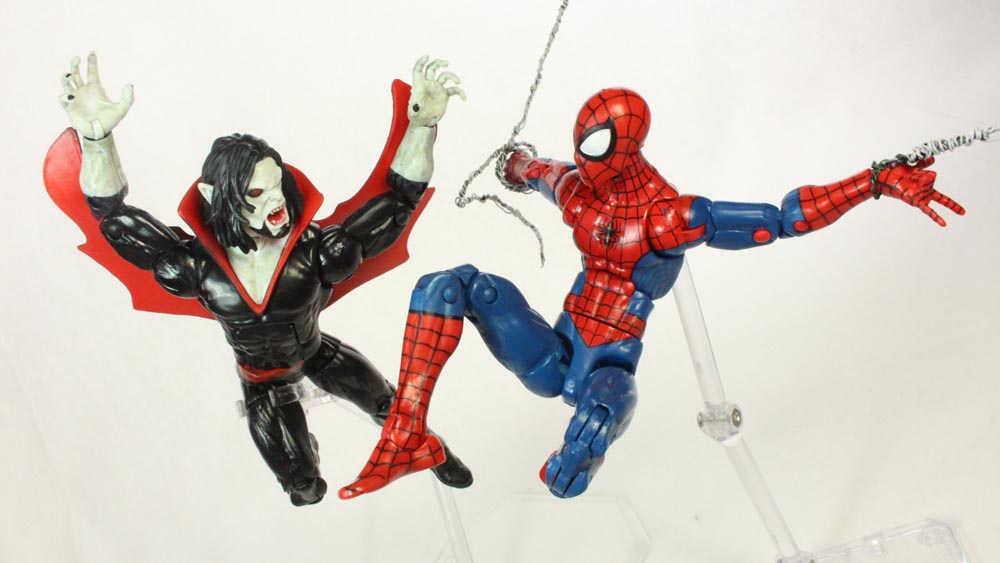 Marvel Legends Morbius Spider Man 2016 Absorbing Man BAF Wave Toy Action Figure Review