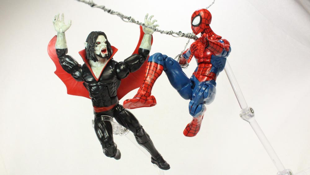 Marvel Legends Morbius Spider Man 2016 Absorbing Man BAF Wave Toy Action Figure Review