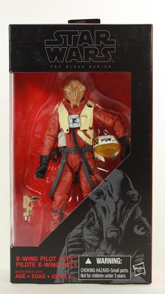 Star Wars X-Wing Fighter Pilot Asty 6 Inch Black Series The Force Awakens Movie Toy Figure Review