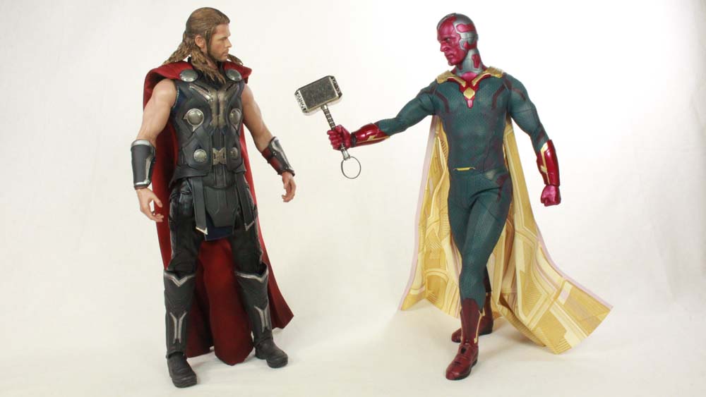 Hot Toys Vision Marvel’s Avengers Age of Ultron Movie 1:6 Scale Collectible Action Figure Review