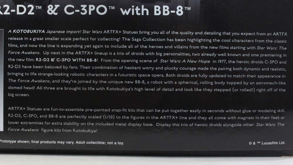 Kotobukiya Star Wars C-3PO, R2-D2, and BB-8 The Force Awakens Episode VII 7 Statue Pack Review