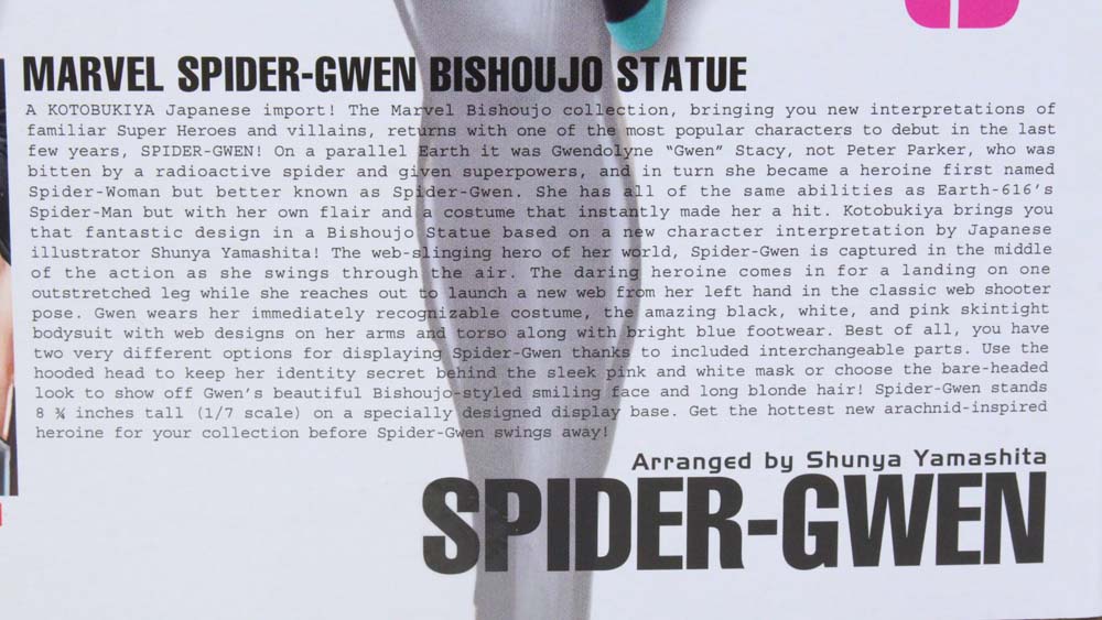 Bishoujo Spider-Gwen Kotobukiya Marvel Comics Statue Review