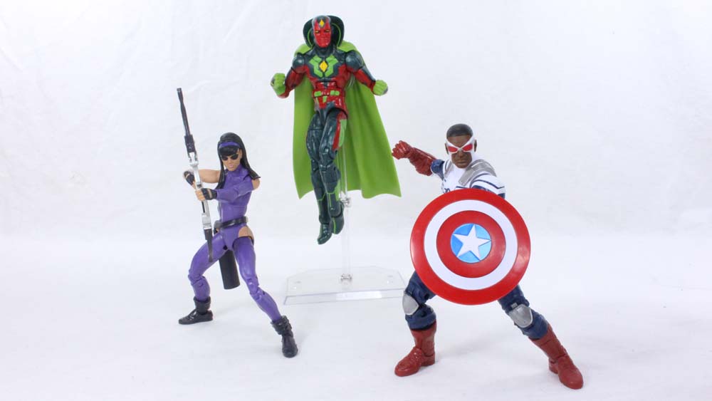 Marvel Legends TRU 3 Pack Avengers Captain America, Hawkeye, and Vision Action Figure Review