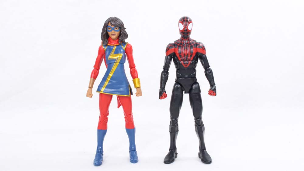 Marvel Legends Ms Marvel (Kamala Khan) Sandman BAF 2016 Spider-Man Wave Action Figure Toy Review