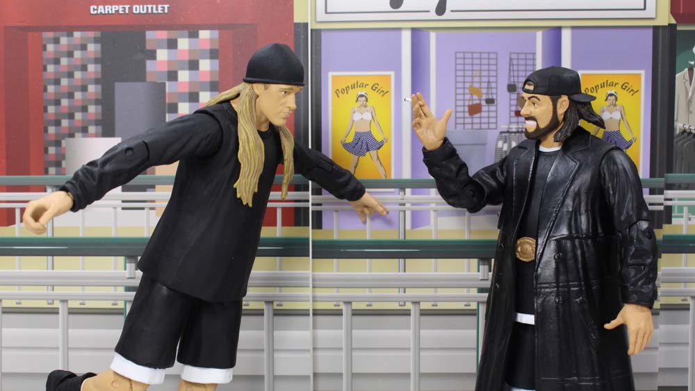 Mallrats Silent Bob and Rene Diamond Select Toys Kevin Smith Movie Action Figure Toy Review