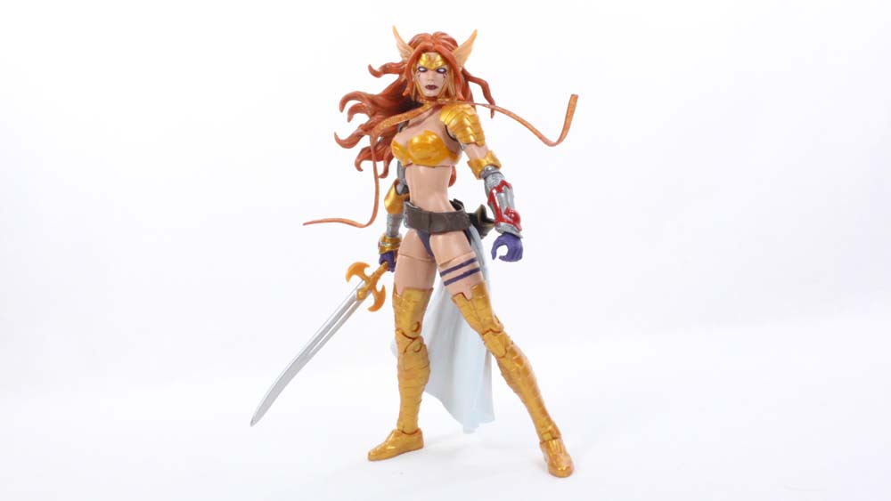 Marvel Legends Angela Guardians of the Galaxy Vol  2 Titus BAF Wave Action Figure Toy Review