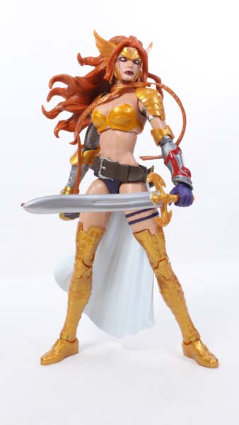 Marvel Legends Angela Guardians of the Galaxy Vol  2 Titus BAF Wave Action Figure Toy Review