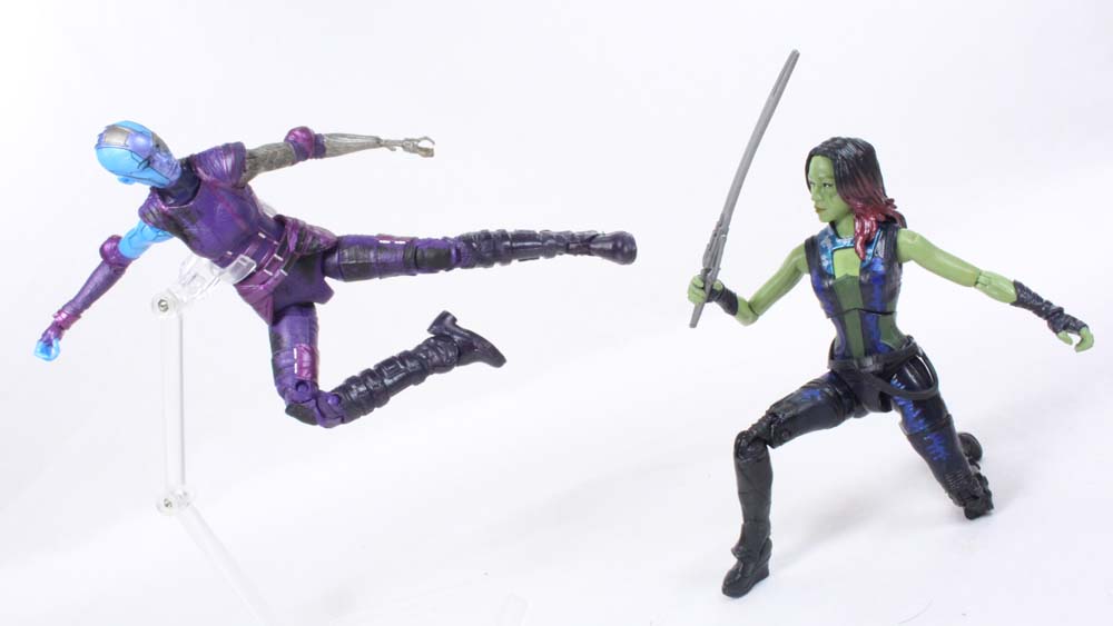 Marvel Legends Nebula Guardians of the Galaxy Vol  2 Mantis BAF Movie Action Figure Toy Review