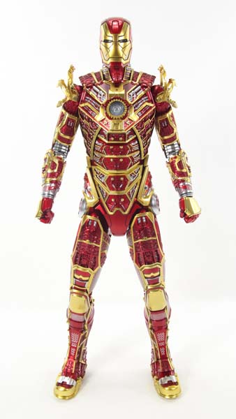 Hot Toys Retro Bones Iron Man Mark 41 Iron Man 3 Movie SDCC 2017 Exclusive Action Figure Toy Review