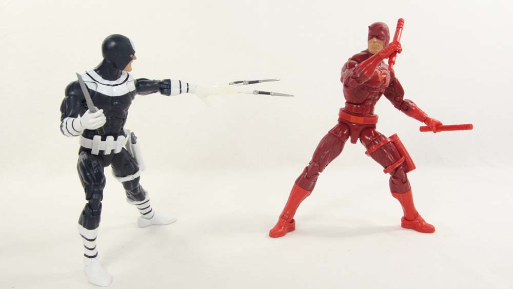 Marvel Legends Bullseye Netflix Man Thing BAF Hasbro Action Figure Toy Review