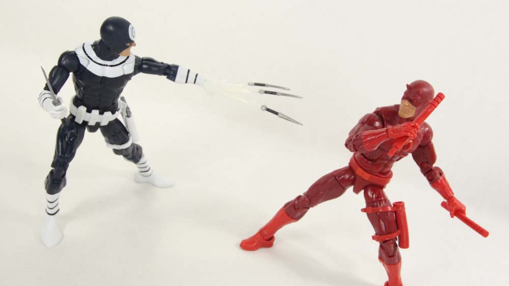 Marvel Legends Bullseye Netflix Man Thing BAF Hasbro Action Figure Toy Review