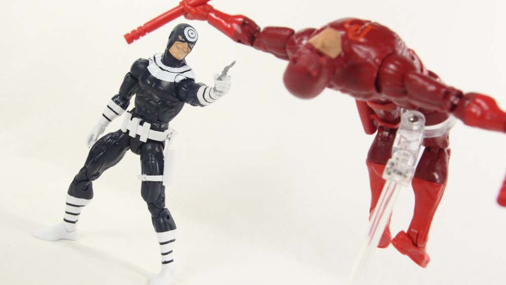 Marvel Legends Bullseye Netflix Man Thing BAF Hasbro Action Figure Toy Review