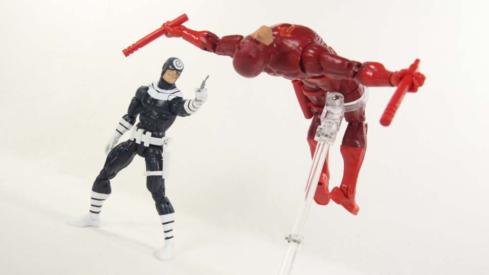 Marvel Legends Bullseye Netflix Man Thing BAF Hasbro Action Figure Toy Review