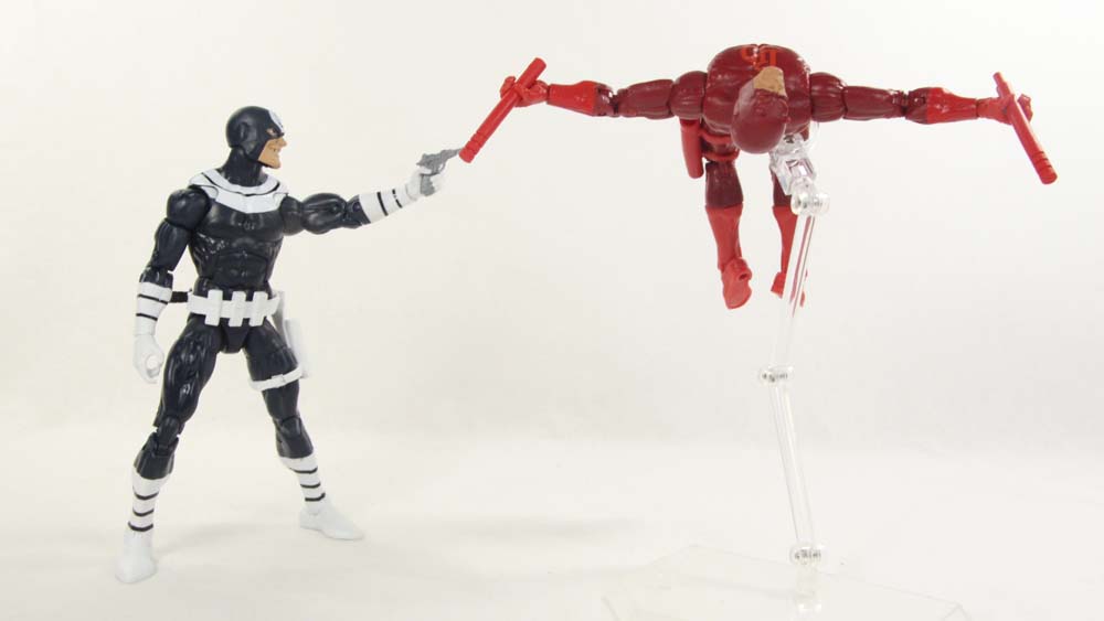 Marvel Legends Bullseye Netflix Man Thing BAF Hasbro Action Figure Toy Review
