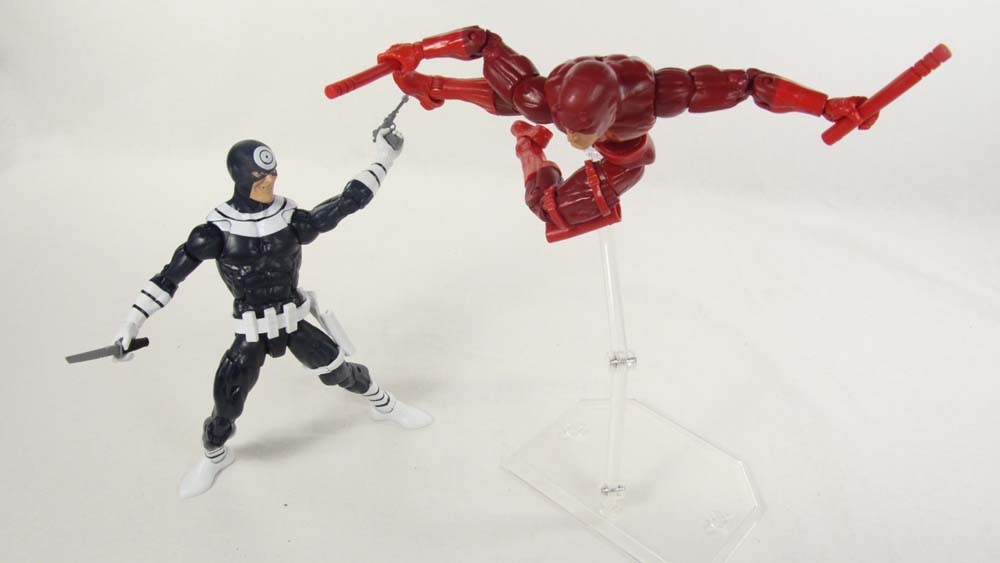 Marvel Legends Bullseye Netflix Man Thing BAF Hasbro Action Figure Toy Review