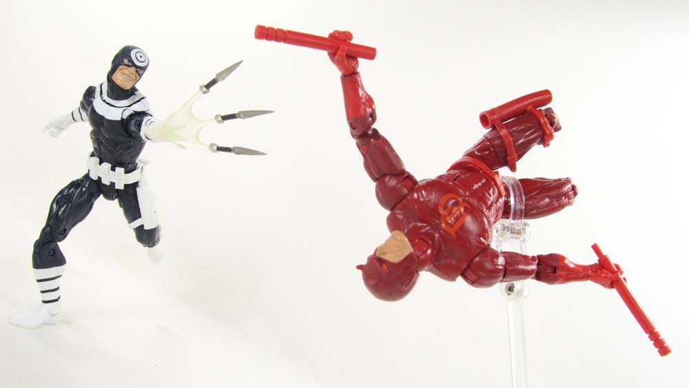 Marvel Legends Bullseye Netflix Man Thing BAF Hasbro Action Figure Toy Review