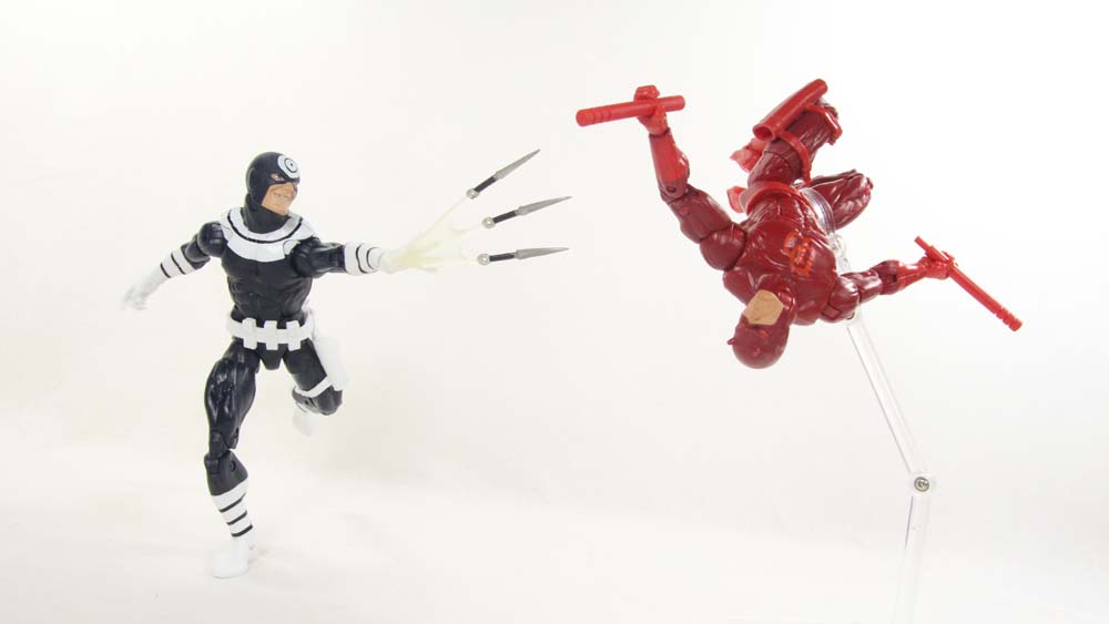 Marvel Legends Bullseye Netflix Man Thing BAF Hasbro Action Figure Toy Review