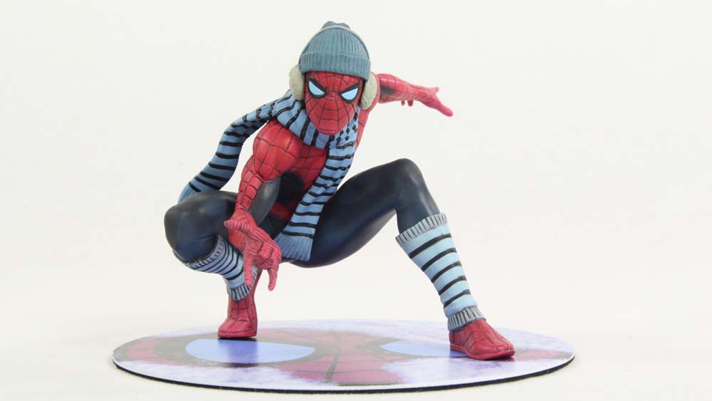 Kotobukiya Spider-Man NYCC 2017 Winter Gear Exclusive ArtFX+ Marvel Now Comic Statue Review