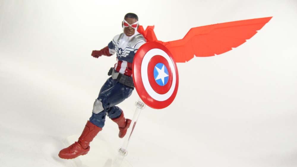 Marvel Legends Sam Wilson Captain America Falcon Wings by Shapeways Action Figure Toy Review
